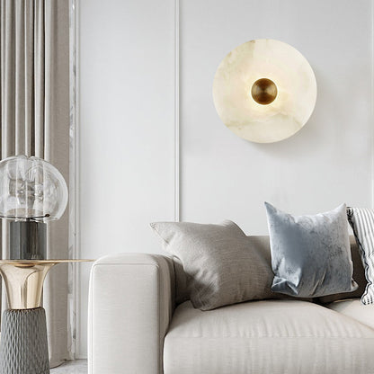 Marble Modern Minimalist Round Wall Lamp