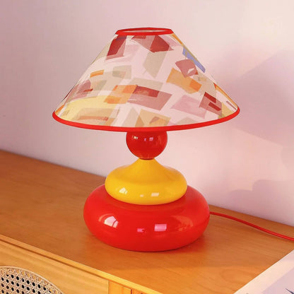 Memphis Stacked Stone Colorful Table Lamp