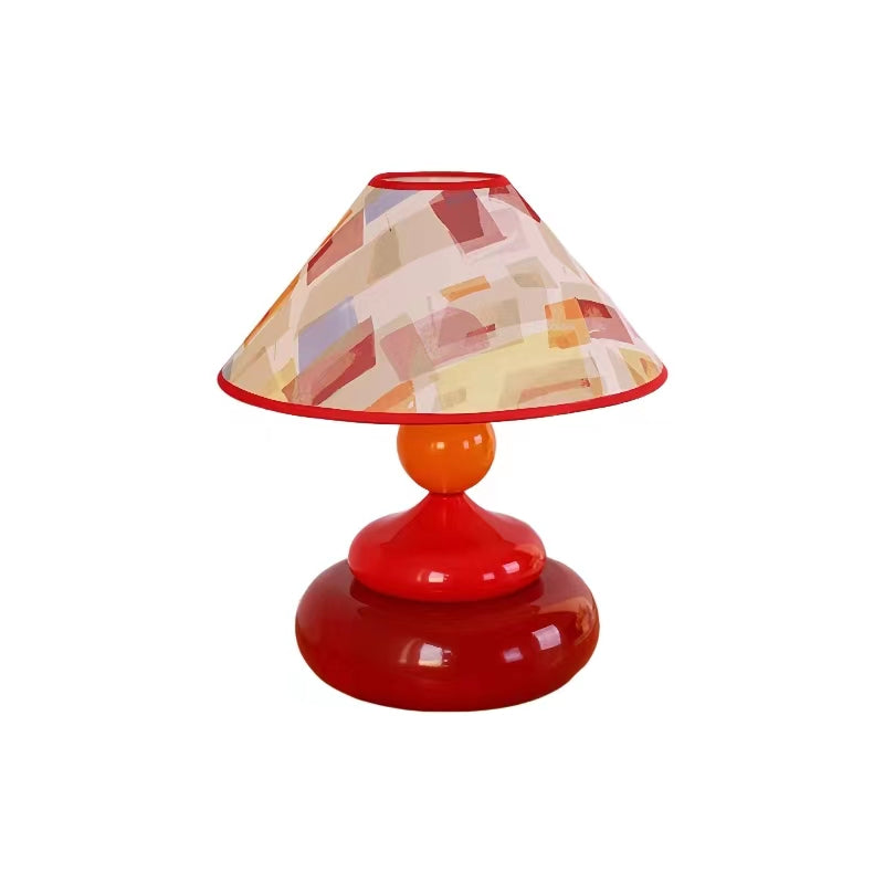 Memphis Stacked Stone Colorful Table Lamp