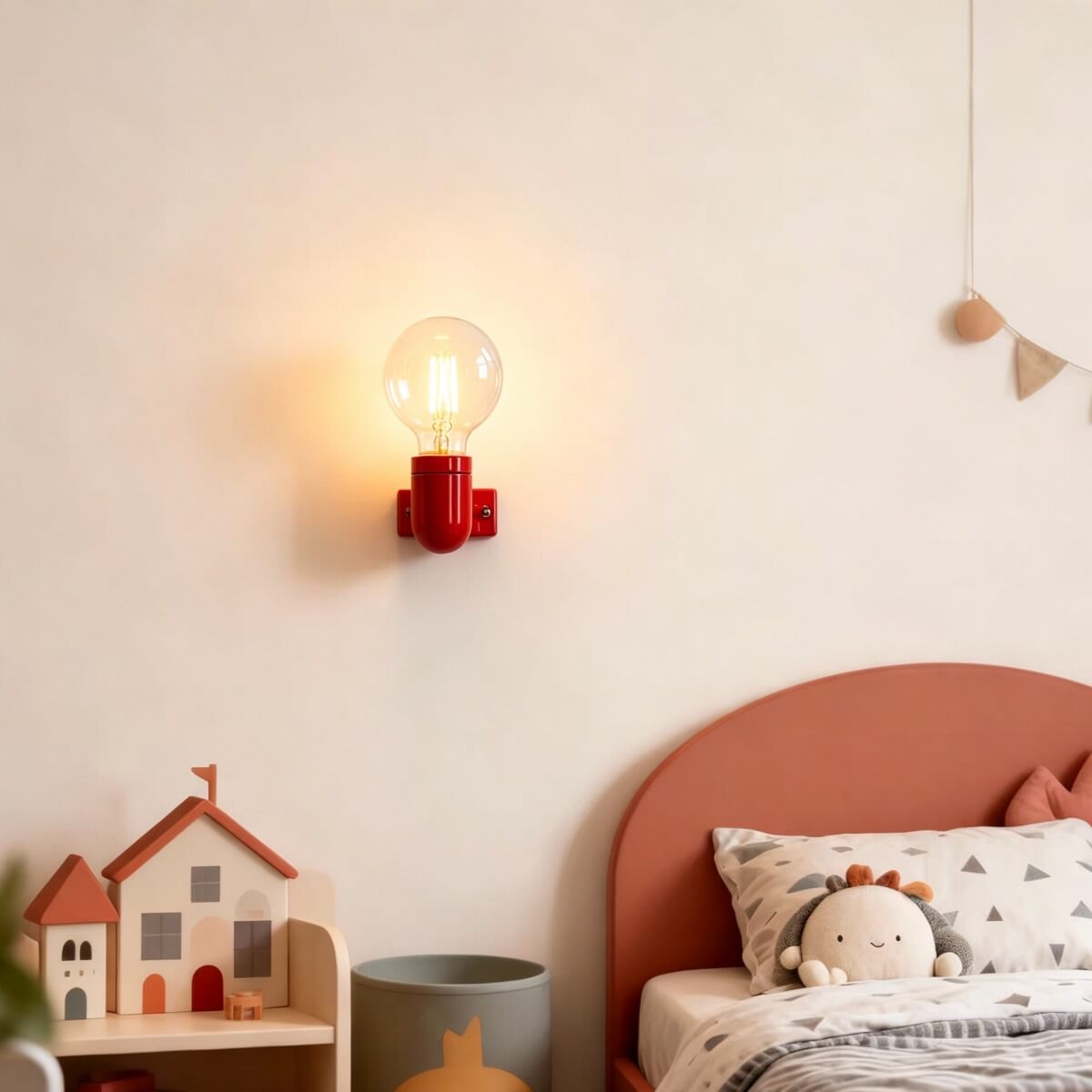 Memphis Style Small Colorful Ceramic Wall Light for Nursery