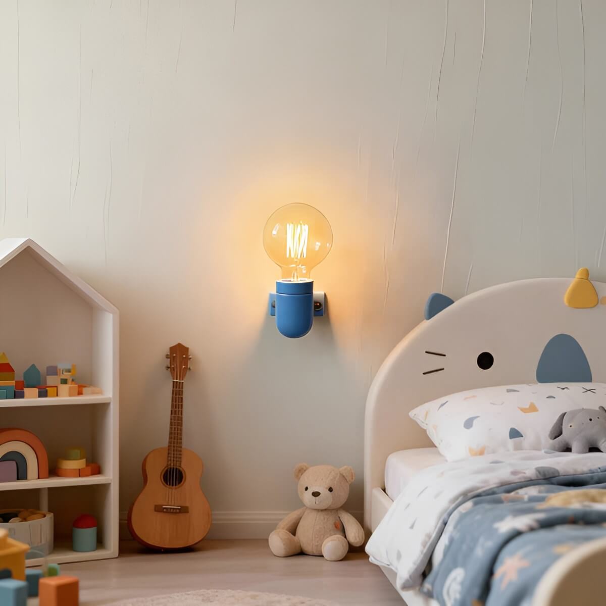 Memphis Style Small Colorful Ceramic Wall Light for Nursery