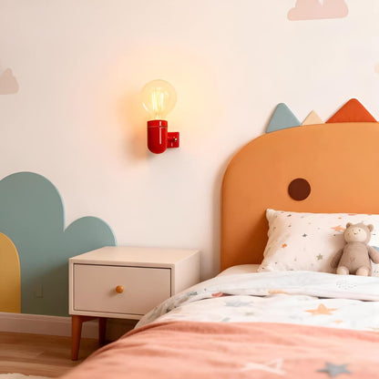 Memphis Style Small Colorful Ceramic Wall Light for Nursery