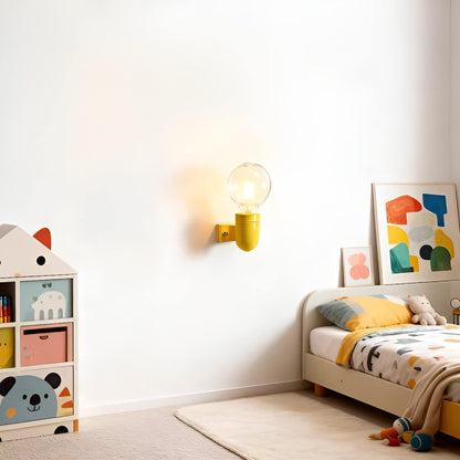 Memphis Style Small Colorful Ceramic Wall Light for Nursery