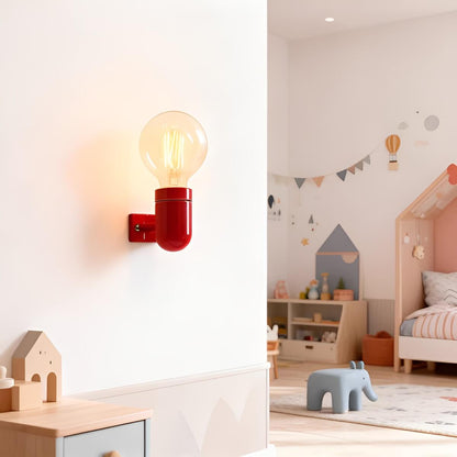 Memphis Style Small Colorful Ceramic Wall Light for Nursery