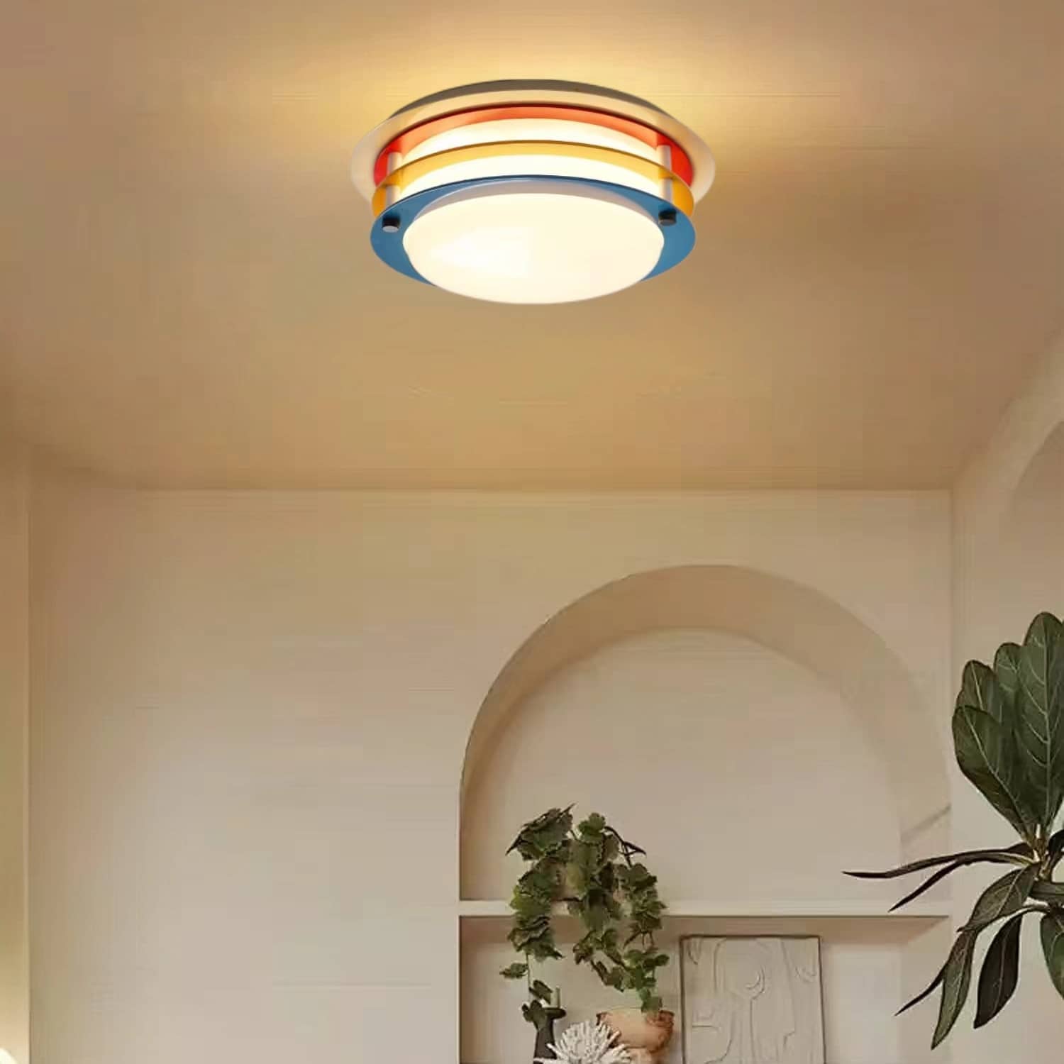 Memphis Colorful Layered Ring Ceiling Light