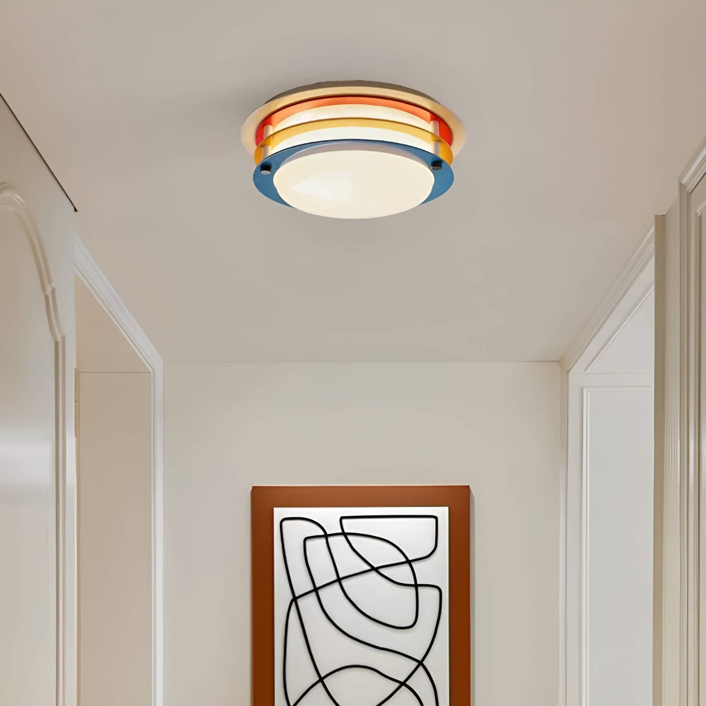 Memphis Colorful Layered Ring Ceiling Light