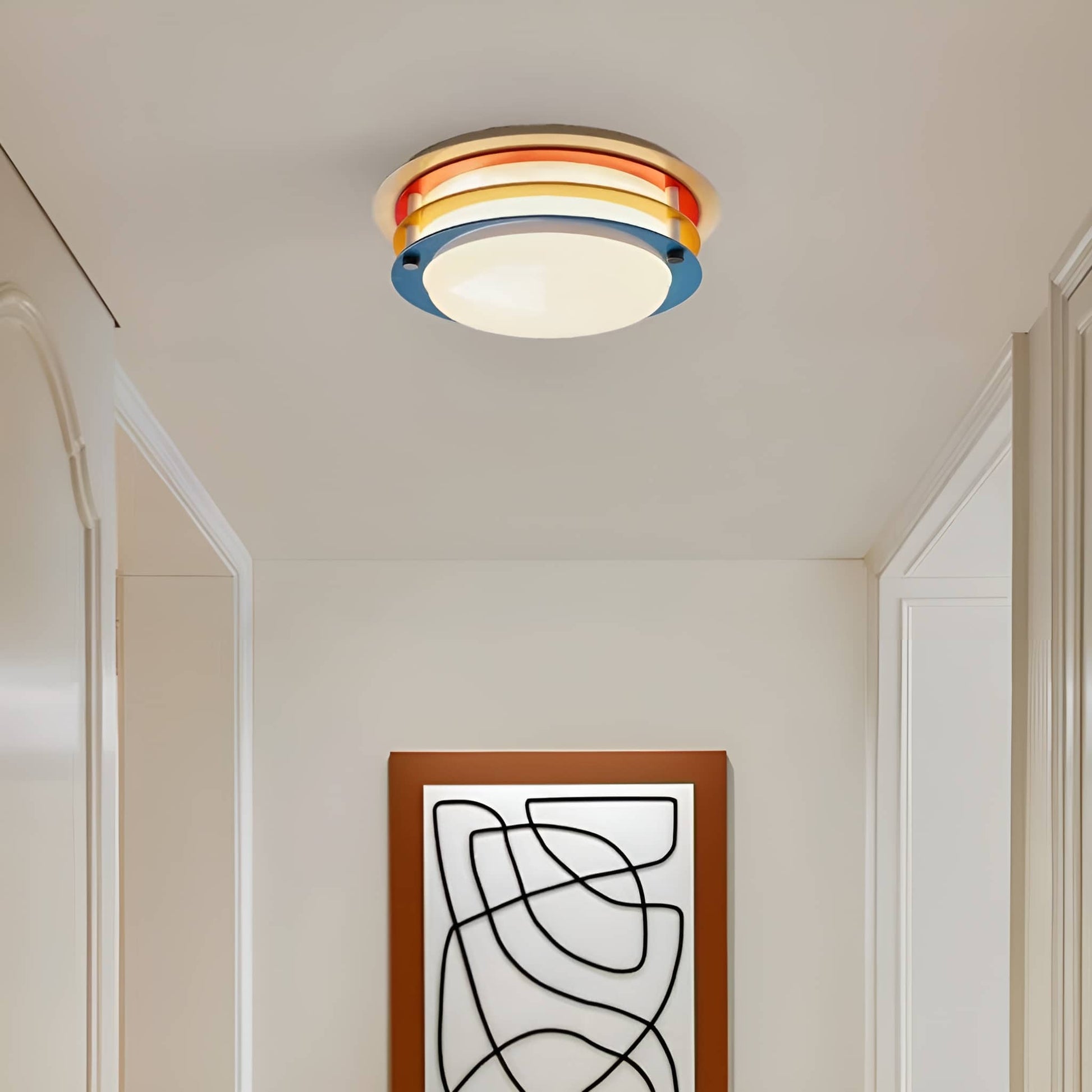 Memphis Colorful Layered Ring Ceiling Light