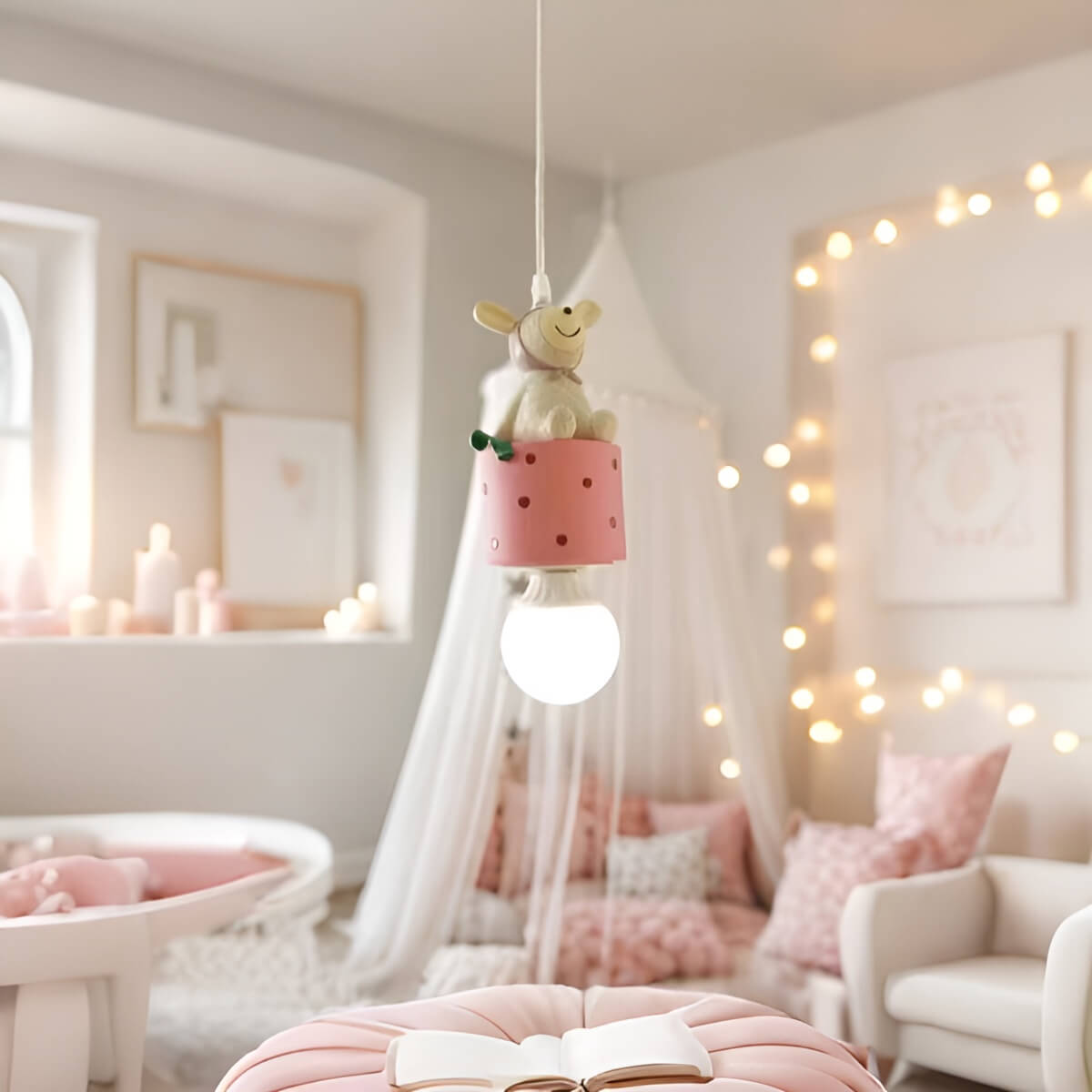 Memphis Dreamy Small Animal Colorful Pendant Light for Nursery