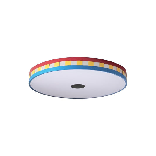 Memphis Style Multicolor Round LED Ceiling Light