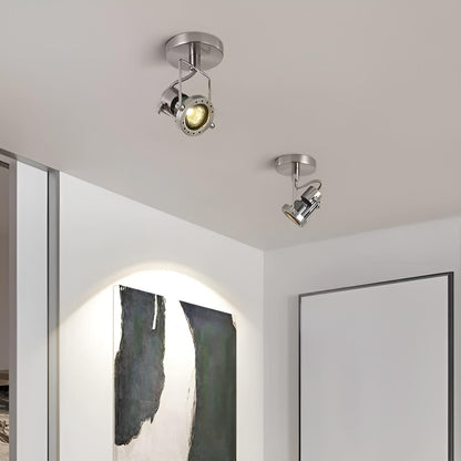 Metal Adjustable Industrial Bauhaus Spotlight Ceiling Light