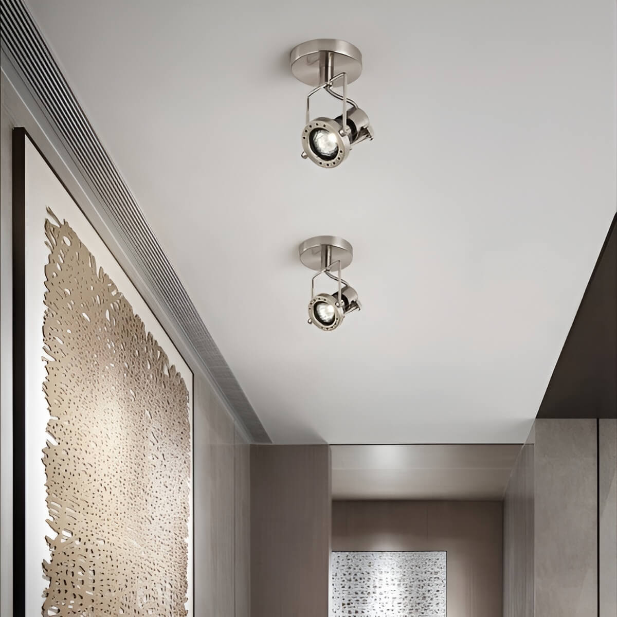 Metal Adjustable Industrial Bauhaus Spotlight Ceiling Light