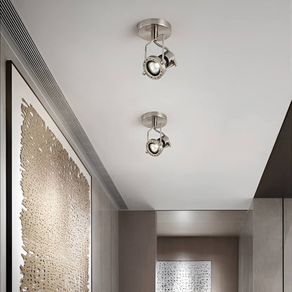 Metal Adjustable Industrial Bauhaus Spotlight Ceiling Light