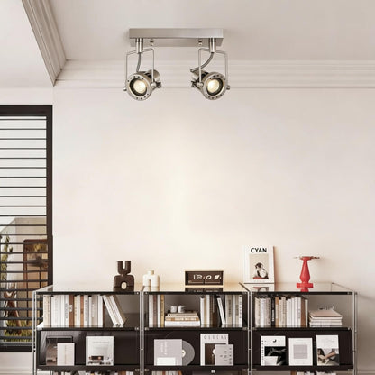 Metal Adjustable Industrial Bauhaus Spotlight Ceiling Light