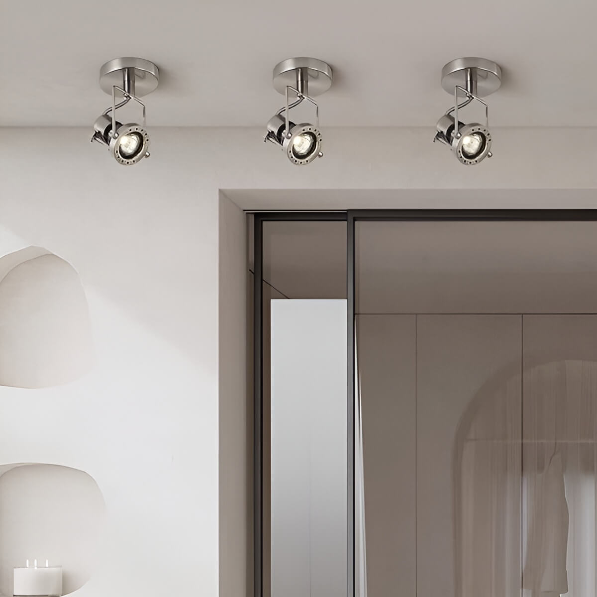 Metal Adjustable Industrial Bauhaus Spotlight Ceiling Light