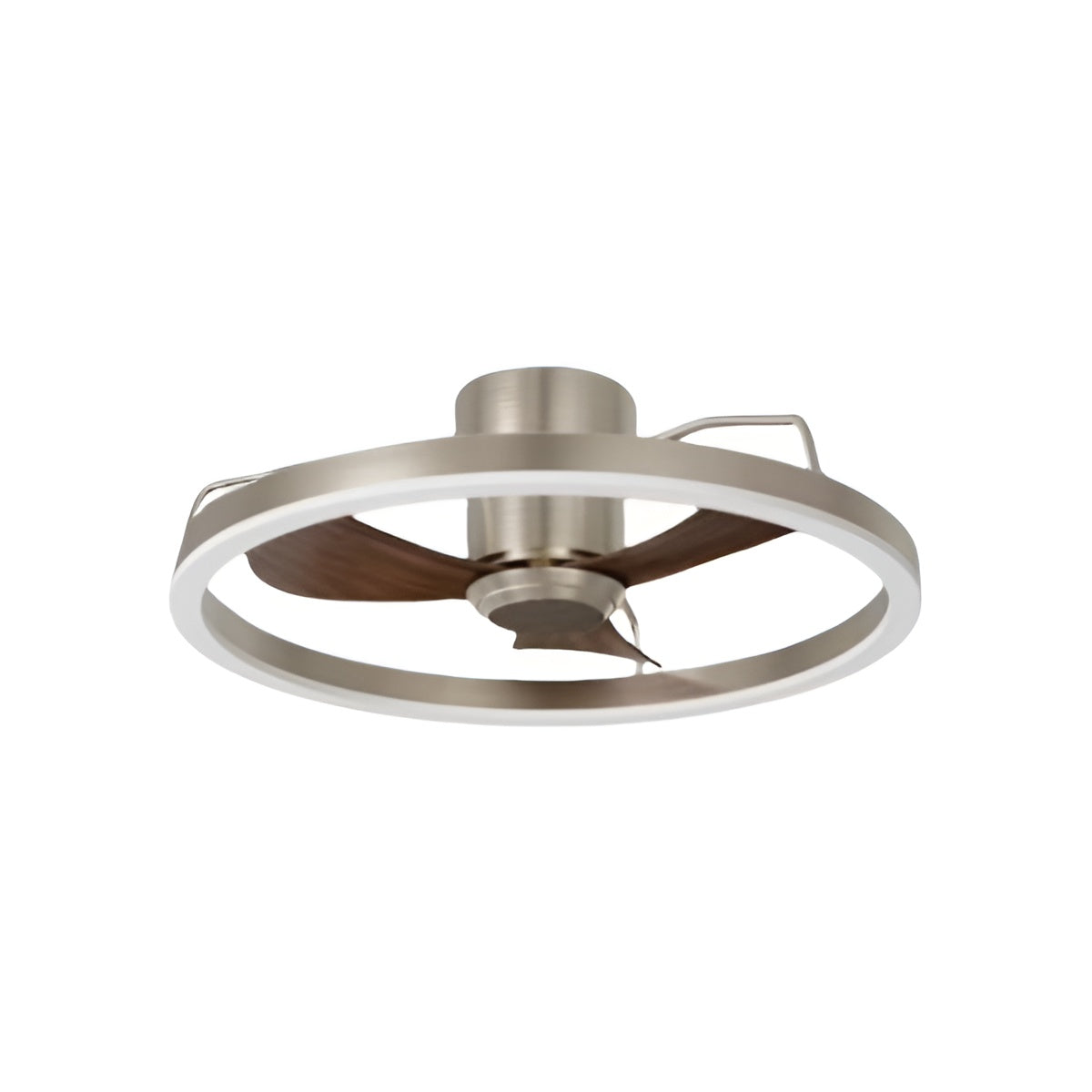 Metal Ring LED Modern Ceiling Fan with Light