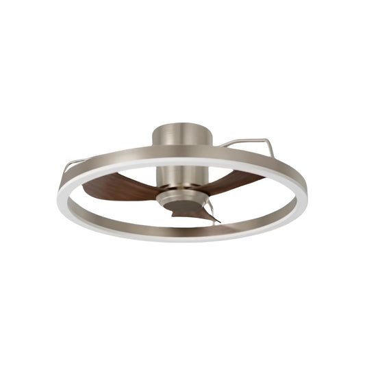 Metal Ring LED Modern Ceiling Fan with Light