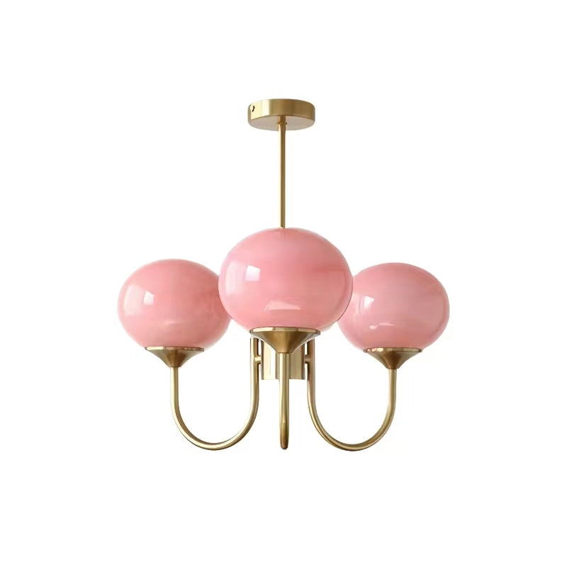 Mid Century Globe Gold Pendant Light