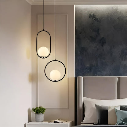Mid-Century Modern Mila Loop Sphere Pendant Light