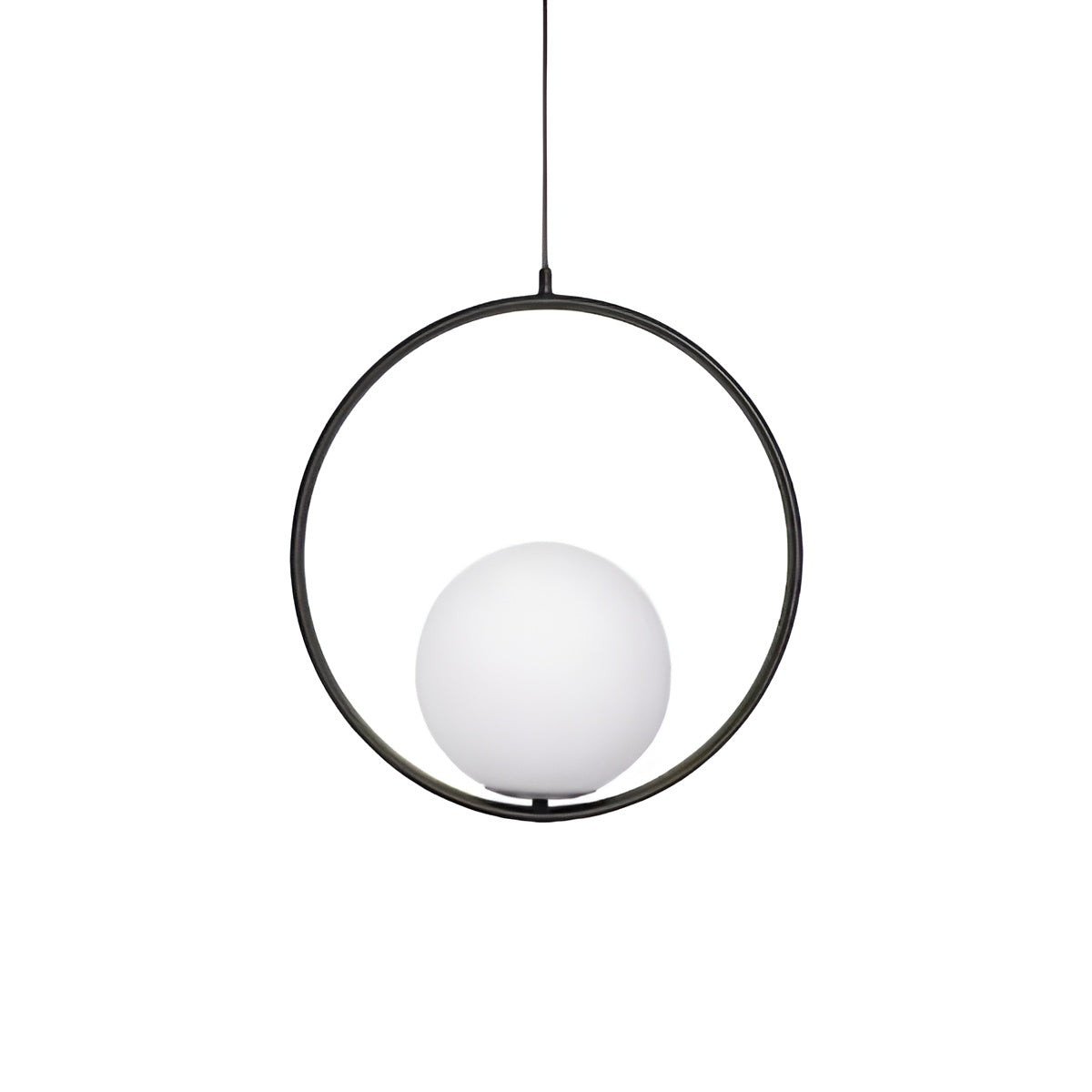 Mid-Century Modern Mila Loop Sphere Pendant Light