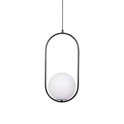 Mid-Century Modern Mila Loop Sphere Pendant Light