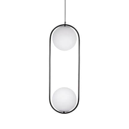 Mid-Century Modern Mila Loop Sphere Pendant Light