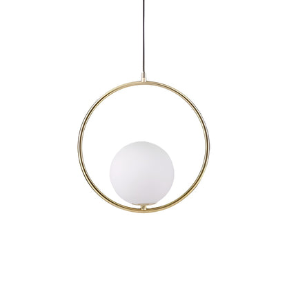 Mid-Century Modern Mila Loop Sphere Pendant Light