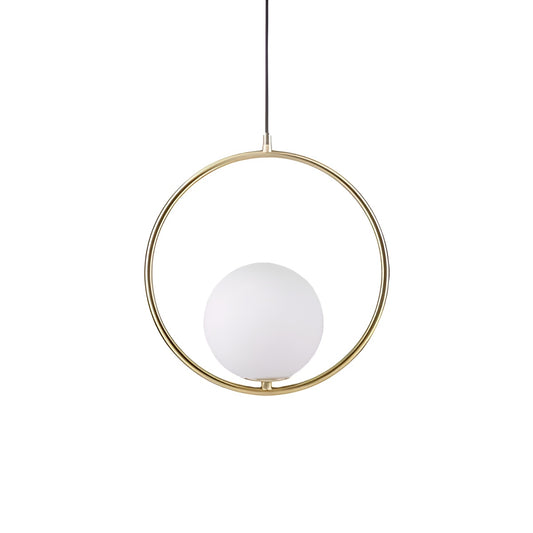 Mid-Century Modern Mila Loop Sphere Pendant Light