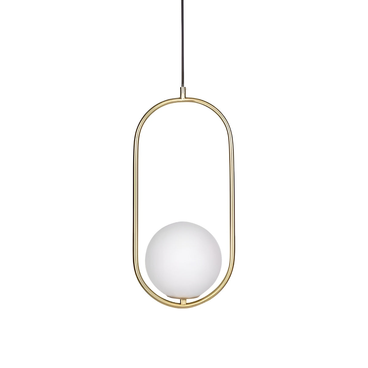 Mid-Century Modern Mila Loop Sphere Pendant Light