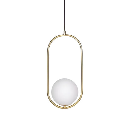Mid-Century Modern Mila Loop Sphere Pendant Light