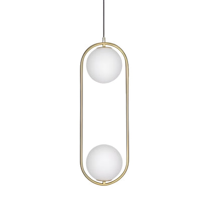 Mid-Century Modern Mila Loop Sphere Pendant Light