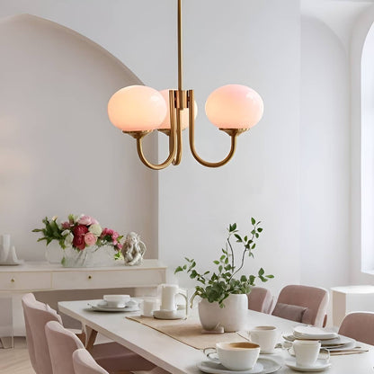 Mid Century Modern 3 Lights Chandelier for Dining Room