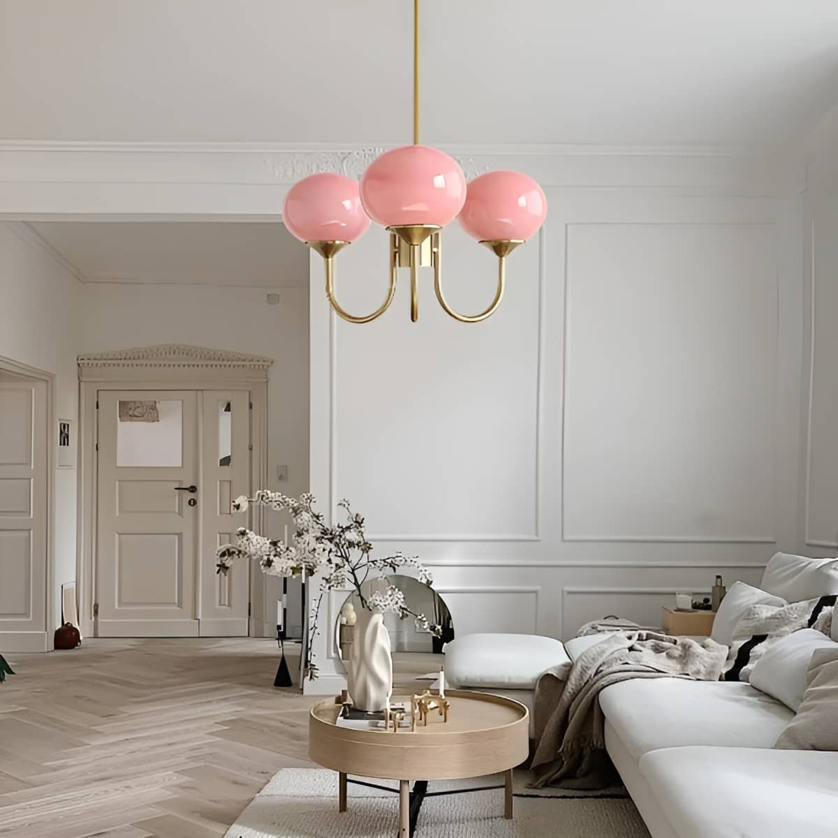 Mid Century Modern 3 Lights Chandelier for Dining Room