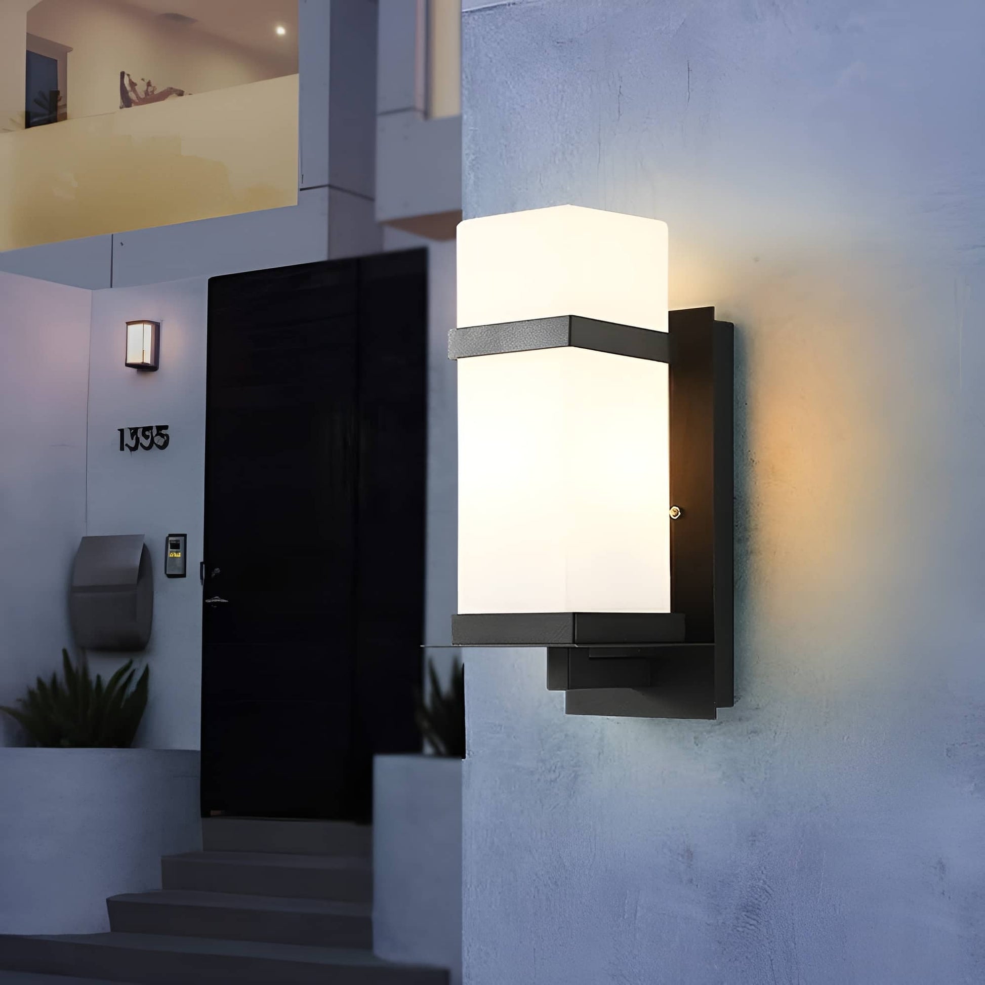 Mid Century Modern Geometric Outdoor Wall Light
