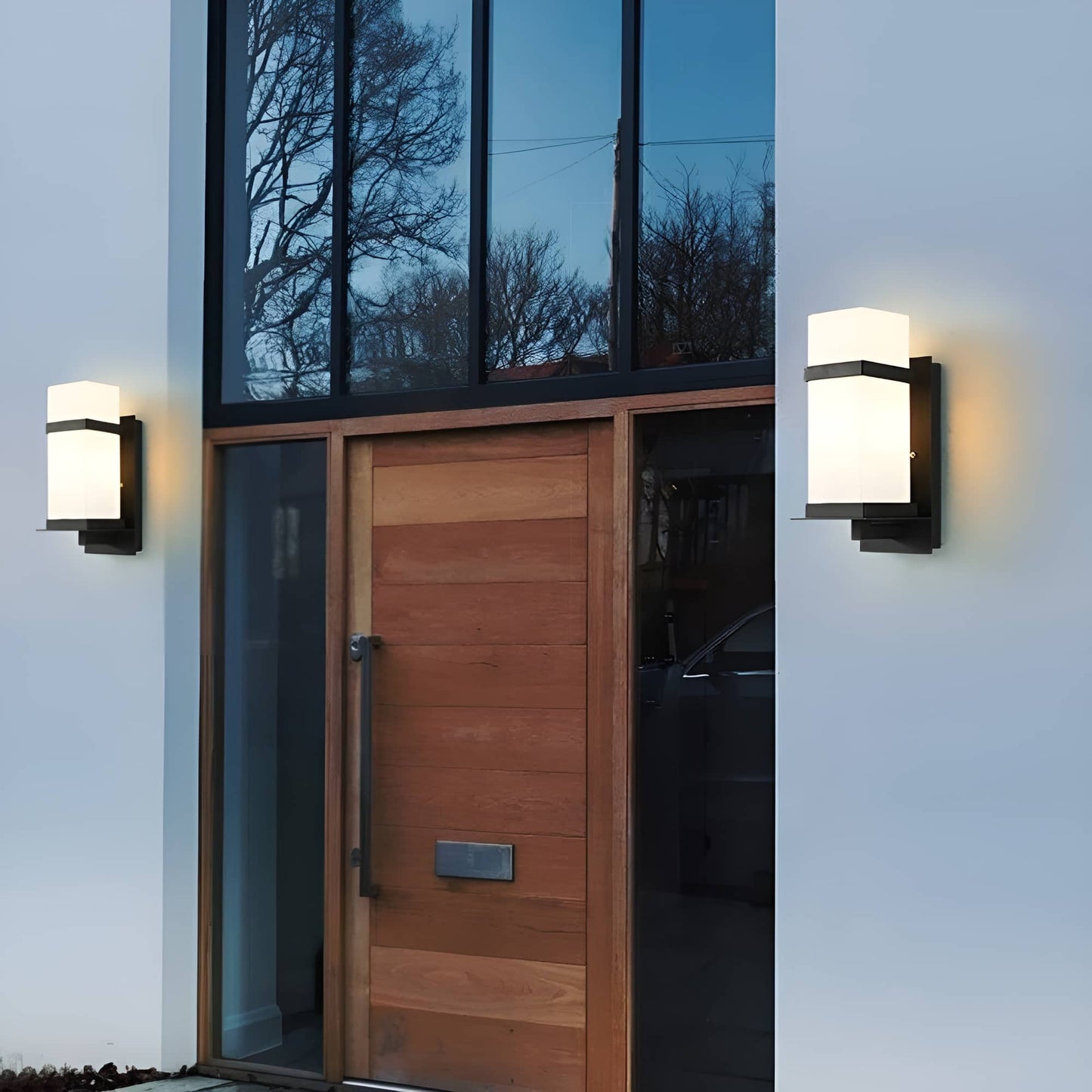 Mid Century Modern Geometric Outdoor Wall Light