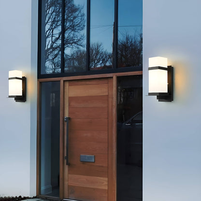 Mid Century Modern Geometric Outdoor Wall Light