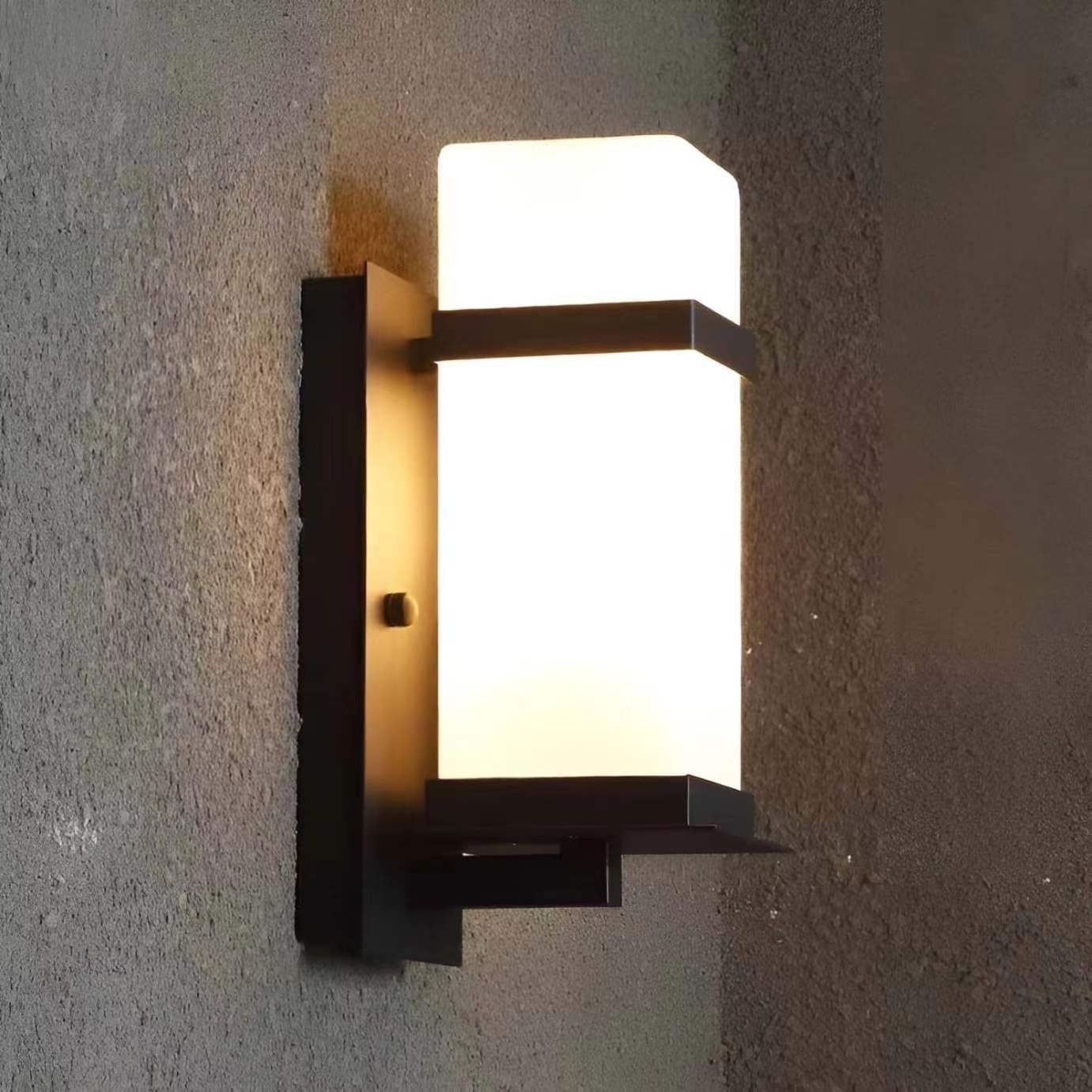 Mid Century Modern Geometric Outdoor Wall Light