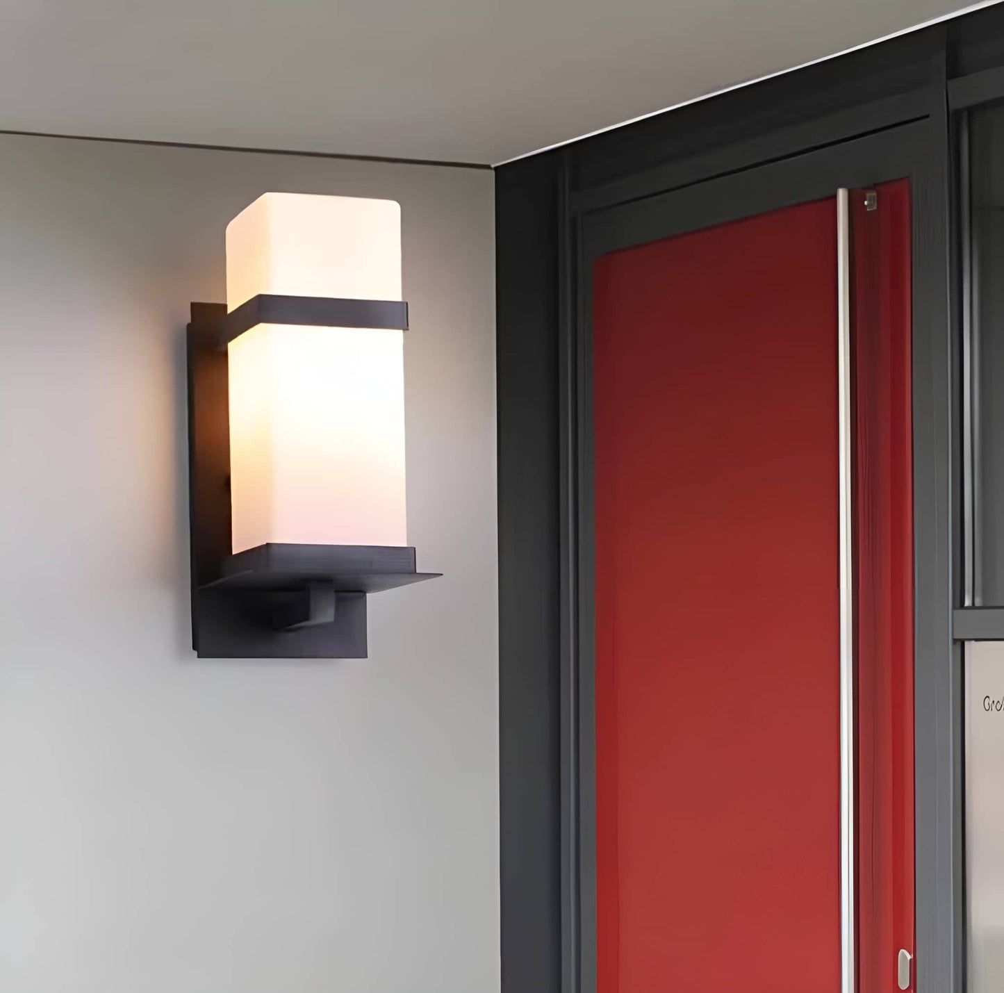 Mid Century Modern Geometric Outdoor Wall Light