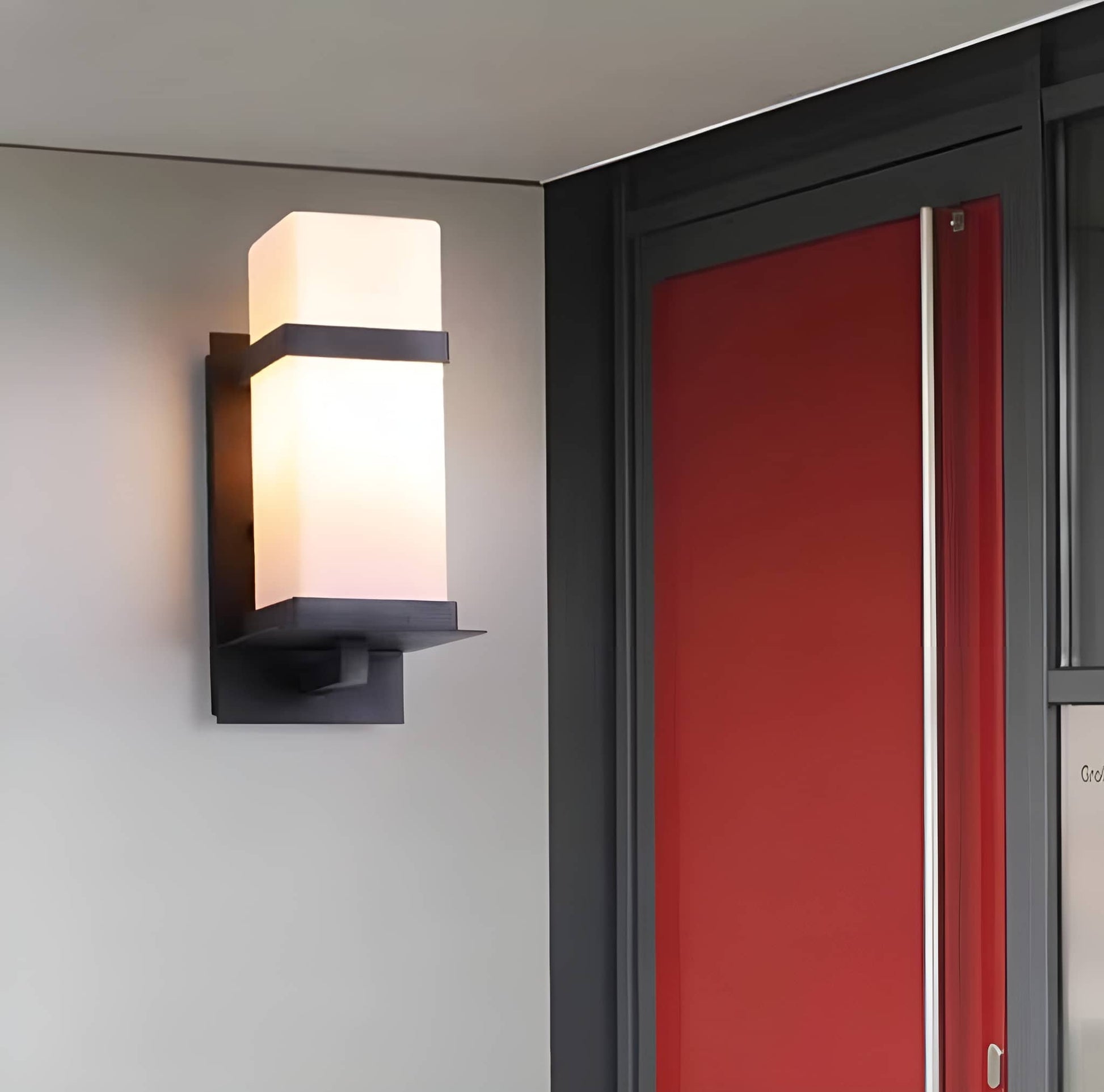 Mid Century Modern Geometric Outdoor Wall Light
