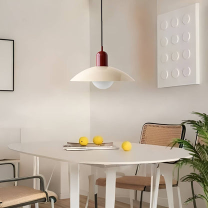 Mid Century Modern Saucer Colourful Pendant Light for Dining Area