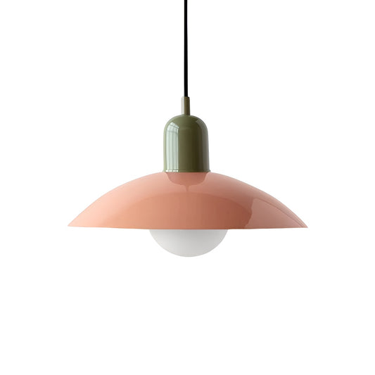 Mid Century Modern Saucer Colourful Pendant Light for Dining Area