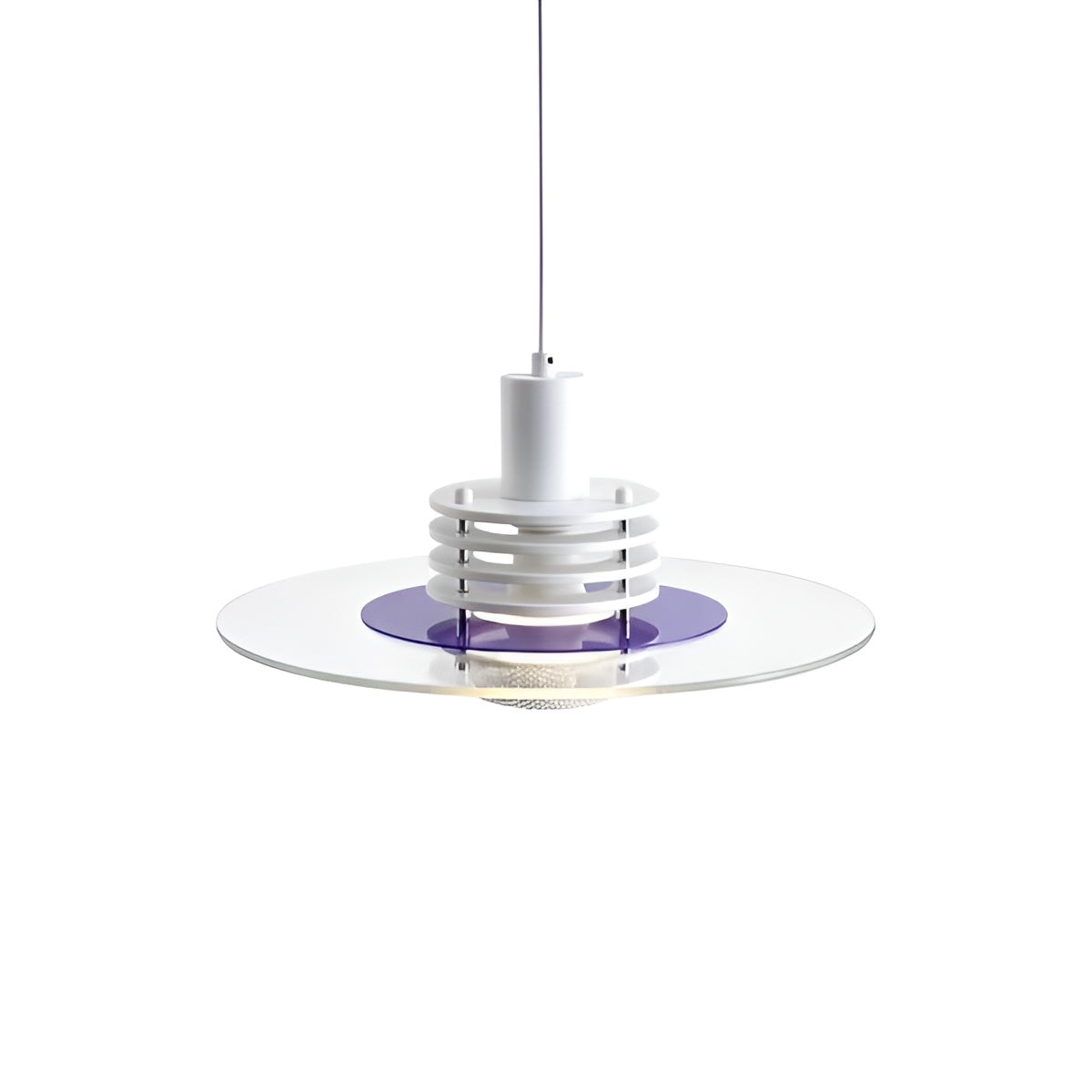 Minimalist Glass Disc Bauhaus Modern Pendant Light for Living Room