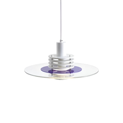 Minimalist Glass Disc Bauhaus Modern Pendant Light for Living Room