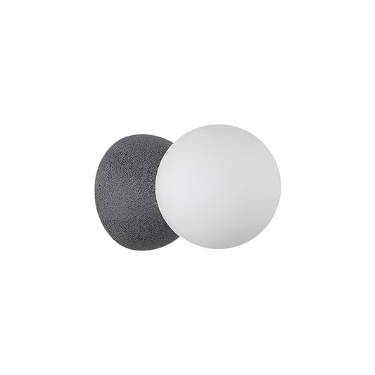 Minimalist Glass Globe Small Wall Light for Bedside