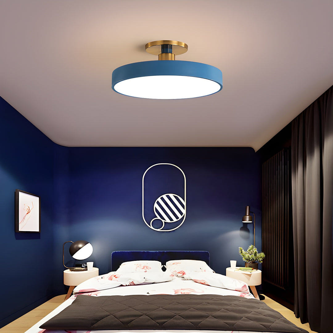 Minimalist Macaron Circular LED Ceiling Light