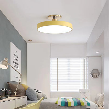 Minimalist Macaron Circular LED Ceiling Light