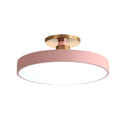 Minimalist Macaron Circular LED Ceiling Light