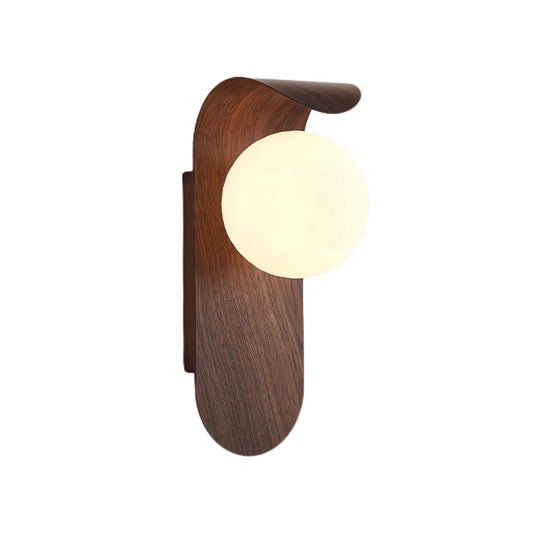 Minimalist Arc Plate Globe Wall Lamp