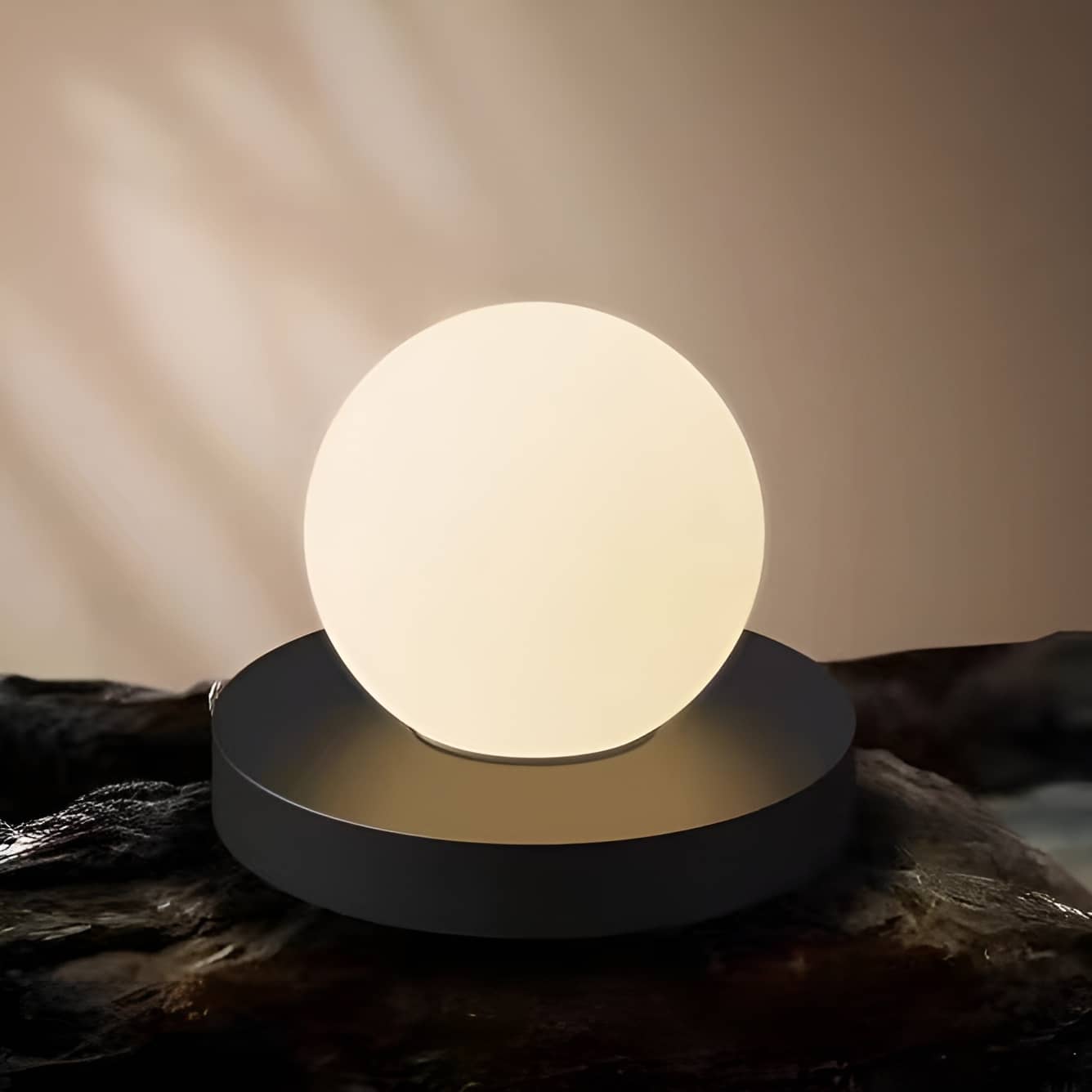 Minimalist Black Metal Globe Ceiling Light
