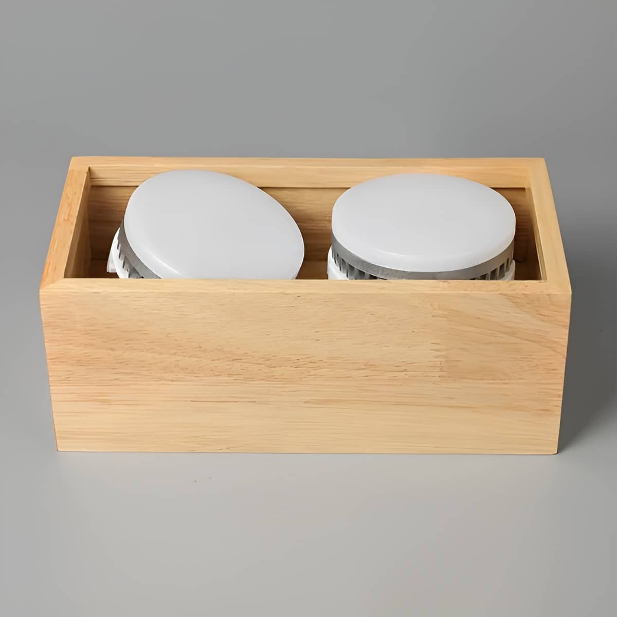 Minimalist Geometric Multi-Light Wooden Ceiling Light