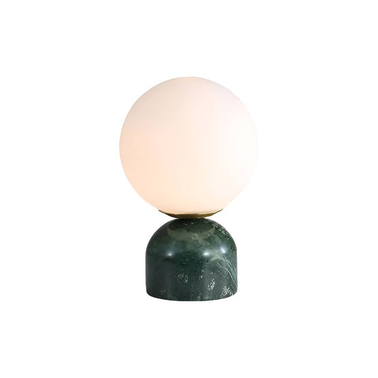 Minimalist Marble Glass Globe Table Lamp